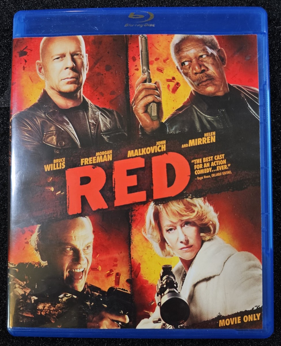 RED (Blu-ray, 2010) Willis, Freeman, Malkovich, Mirren