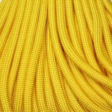 550 Paracord Golden Yellow 100 FT. USA made & seller-same day shipping