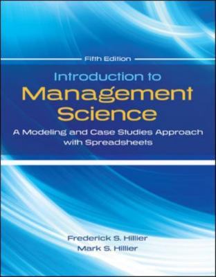 Introduction to Management Science: A Modelin- 9780078024061, Hillier, hardcover
