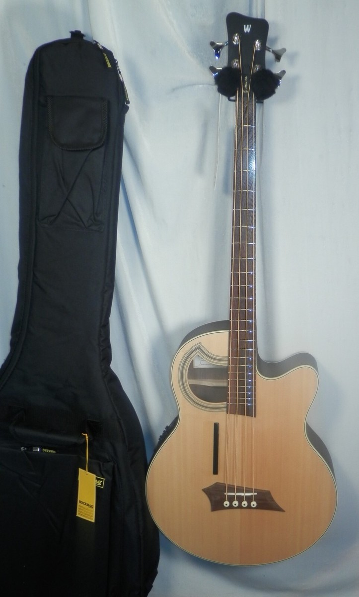 Warwick RockBass Alien Deluxe Acoustic-Electric Bass with gig bag