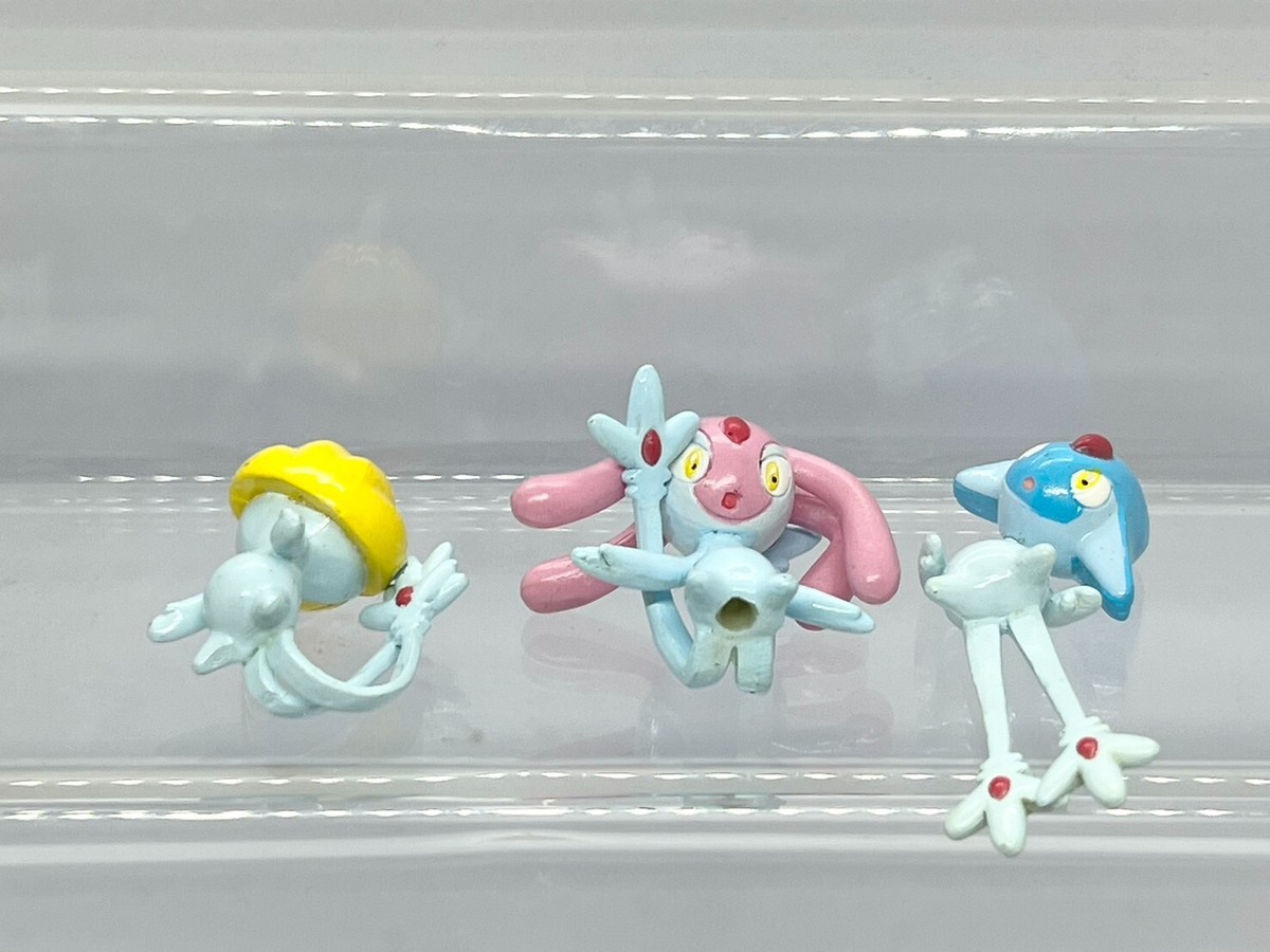 Uxie Mesprit Azelf Pokemon Clipping Figure Set Bandai 2008 Japan