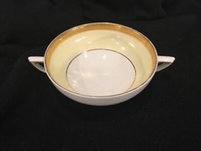 4 Crown Duscal  Abbey 5055 Bullion Consumme Soup Bowls With Handles VGC