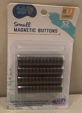 52 Pieces Magnetic Buttons 1/2" X 3/16" Magnet Hobby Science. NEW