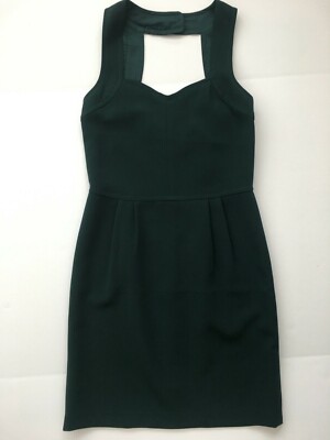 Nice Things Paloma S. Dark Green Cocktail Dress 38 Sweetheart Lined Sleeveless