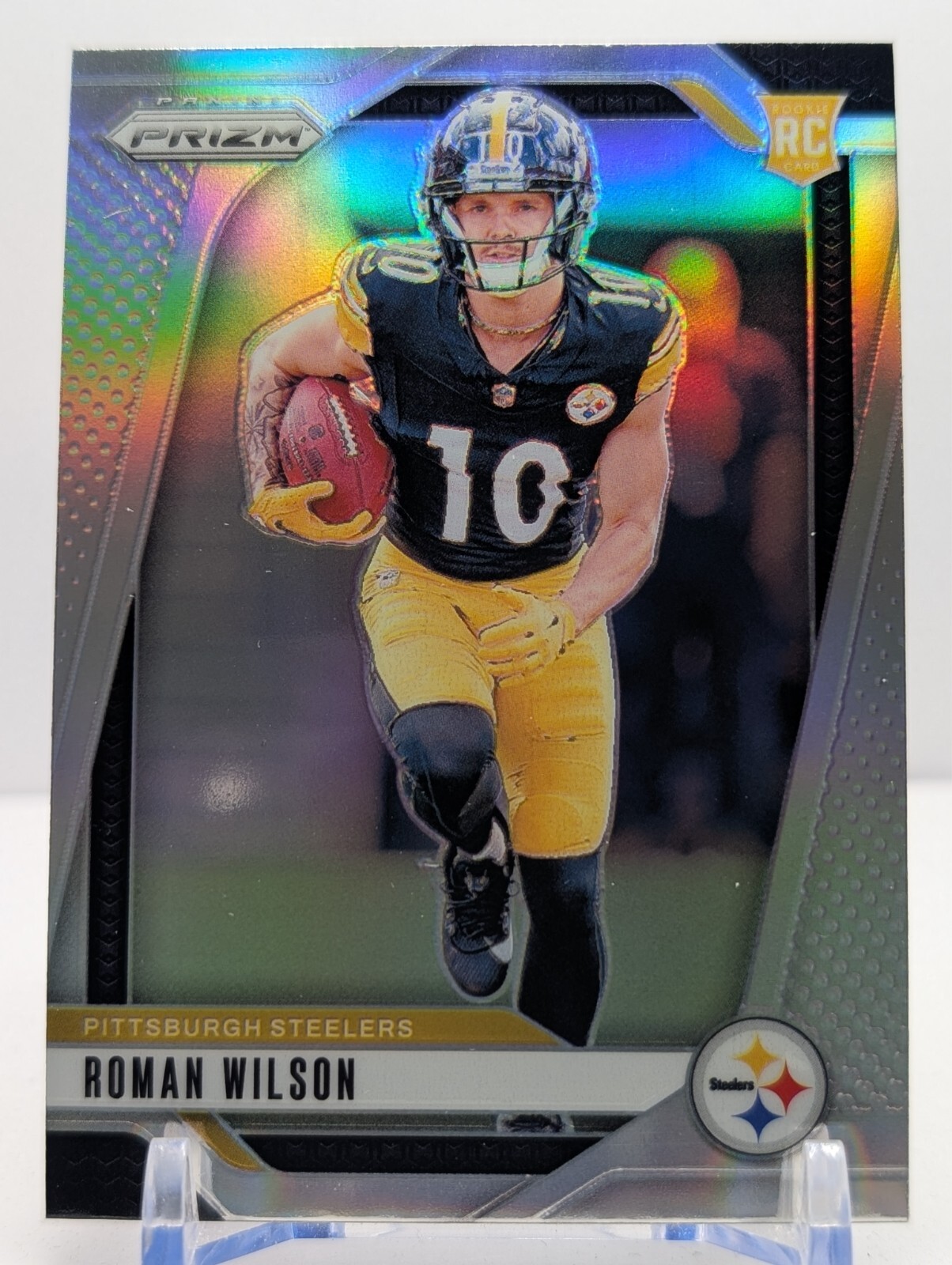 2024 Panini Prizm - #384 Roman Wilson (RC) Silver