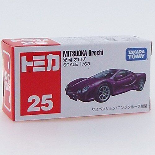 TAKARA TOMY Tomica No.25 1/63 Scale Mitsuoka Orochi (Box) Neu aus Japan - Bild 2 von 2