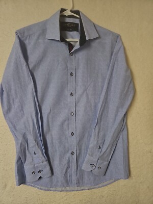 cavani dress shirts HOUSE OF CAVANI Dress Shirt 15,5 31 Mens Blue White Pattern