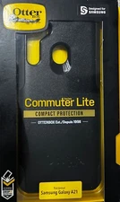 OtterBox Commuter Lite Series Dual Layer Case for Samsung Galaxy A21 - Black