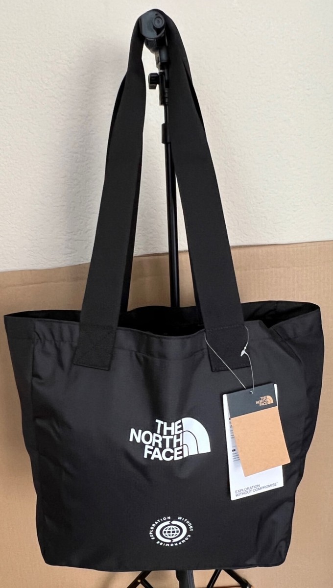 NWT The North Face Loop Nylon Tote Reuse Bag Black Logo Print | eBay