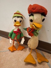Rare Donald Duck and Duck Disney Lenci dolls 50s rare collectibles felt cloth