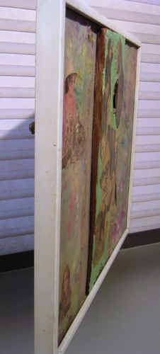 Vintage 1970s Mixed Media Artwork Signed - Picture 8 of 10