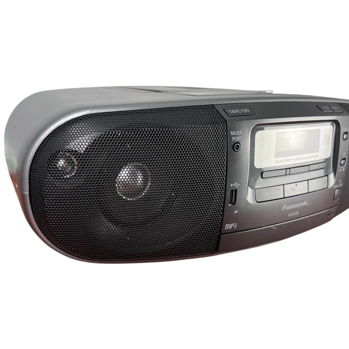 Panasonic RX-D55 CD / Cassette Radio AM/FM USB Boombox Fully