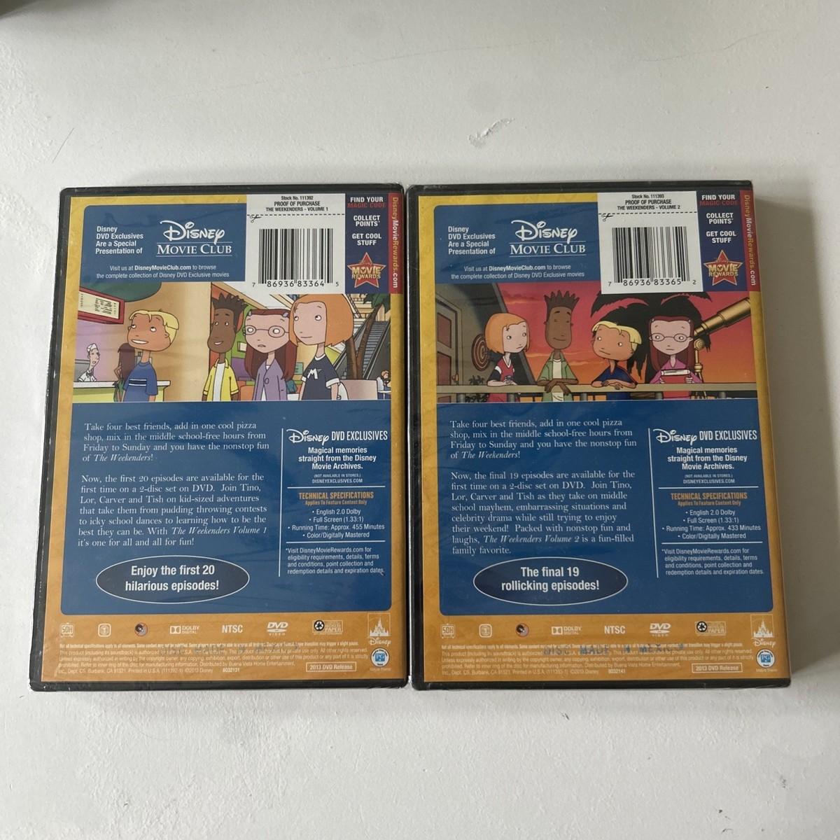 Disney Movie Club The Weekenders Volume 1 & 2 DVD 4 Disc 39