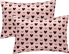 2 Pack Toddler Pillow Cases Baby Silk Satin Pillowcases 49 x 36cm Cot Bed Envelo