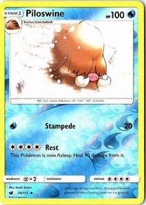 Piloswine 20/111 Crimson Invasion Reverse Holo Uncommon