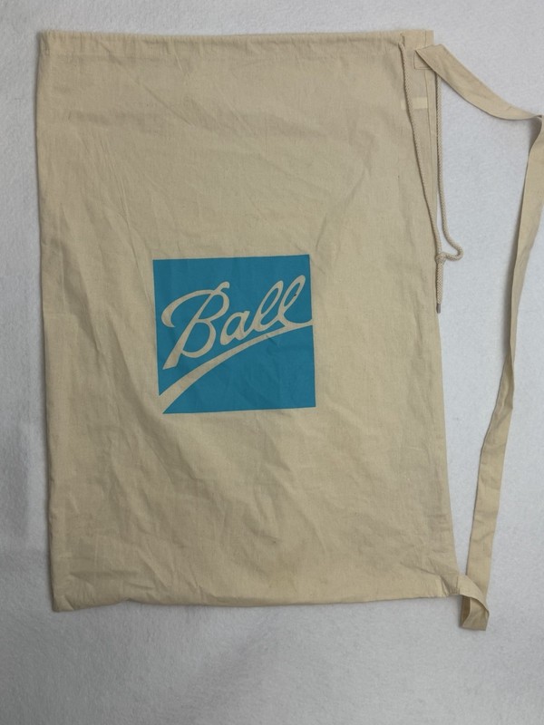 Ball Logo Canvas Drawstring Vintage Mason Jars Tote Bag Eco Shopper Collectable