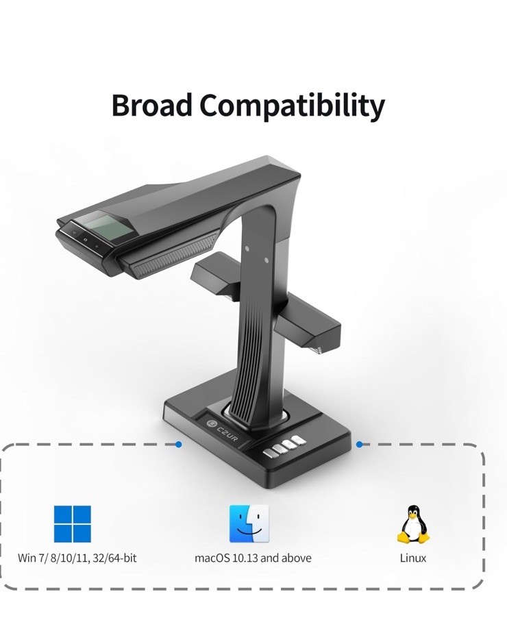 CZUR ET24 Pro Book Scanner - Black | eBay