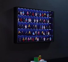 Minifiguren Vitrine Display Case mit LED Licht für LEGO® 5 Ebenen bis 80 Figuren