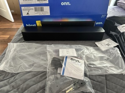 NIB Onn 20'' 2.0 Led Sound Bar w/ 2 Speaker - Blue tooth  Technology/ W Remote