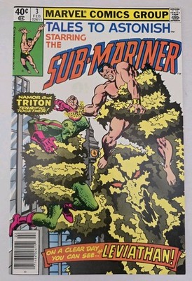 TALES TO ASTONISH STARRING SUB-MARINER #3 COMIC BOOK (MARVEL, 1980) BRONZE AGE