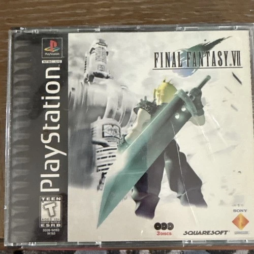 Final Fantasy VII Sony PlayStation 1, 1997, Complete with Manual