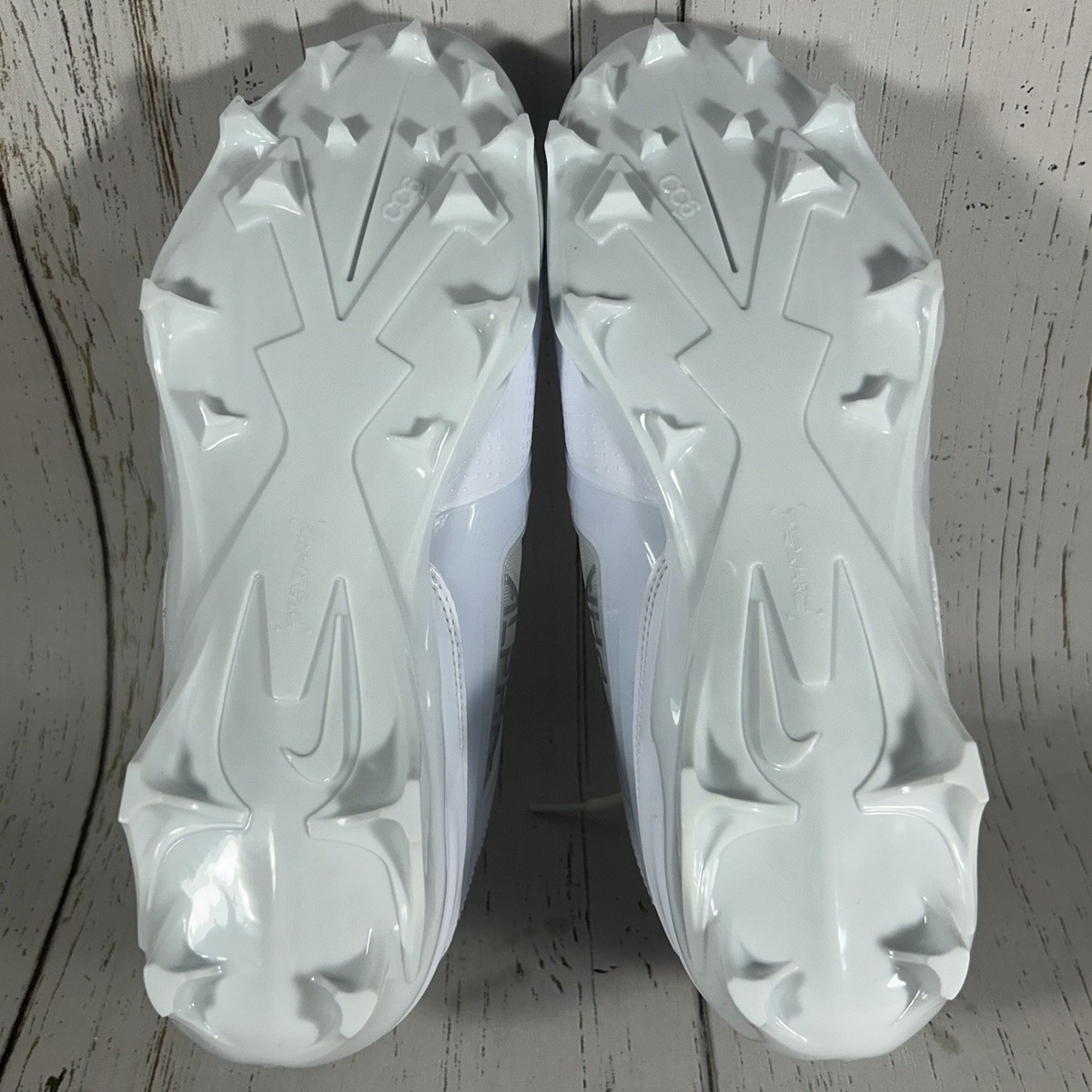 Nike Alpha Menace 4 Pro White-Silver Football Cleats Mens 
