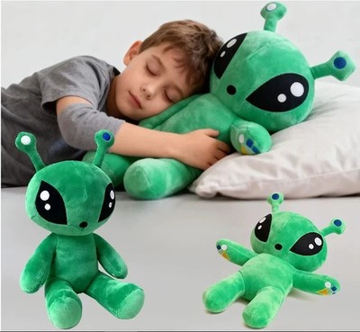 New 35CM Green Alien Plush Toy Cute Soft Stuffed Pillow Doll Kids Gift