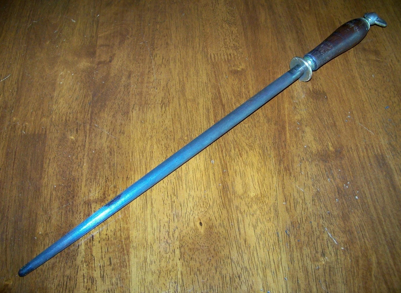 Vintage DISSTON DAVIS USA #14 Wood Handled Knife Honing Sharpening 14" Rod
Opens in a new window or