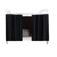 Thickened Blackout Bunk Bed Curtains for Bottom Full, Install Accessory Inclu...