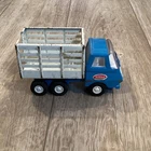 Vintage Tonka Toy Truck Pressed Steel Blue & White Dump Truck #55040