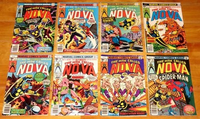 Marvel 1976-1977 NOVA 11 Books No. 1, 2 Condor 1st App 8 Megaman 12 Spider-Man++