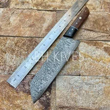 12''Handmade Damascus Slicing Sharp Chef Kitchen Knife for Meat/BBQ
