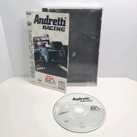 Andretti Racing (Sega Saturn, 1996) Complete CIB With Manual 