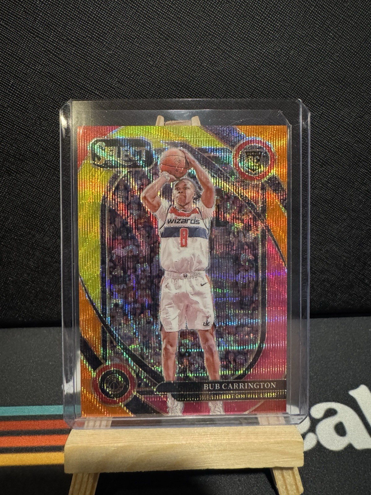 2024-25 Panini Select Bub Carrington COURTSIDE Multi Wave Prizm 20/20 Book End