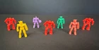 Vintage Gundam Keshi Mini Robot Figures Lot Of 7 Vending Machine Toy Miniatures