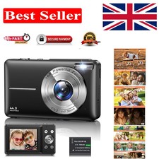 Compact 44MP Digital Camera with 16X Zoom & 2.4" Screen - Ideal for Beginners