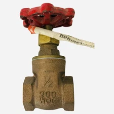 Mueller B&K 1/2" Brass Threaded Gate Valve 100-003 200WOG