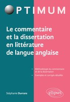 Le Commentaire Et La Dissertation En LittéRature De Langue Anglaise Durrans Buch