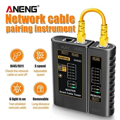 Cat5 RJ11 RJ12 RJ45 Network Ethernet Lan Internet Cable Tester Test Tool