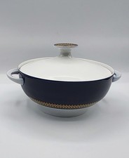 Ragoutterrine Thomas Rotunda Kobalt Mit Goldbordüre  Top