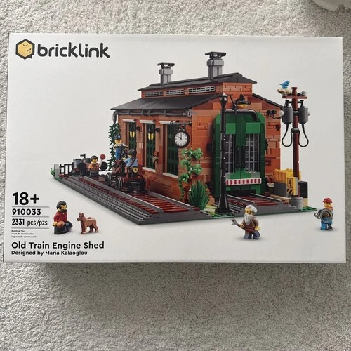 Lego 910033 - Old Train Engine Shed - Bricklink Designer - New Factory Sealed