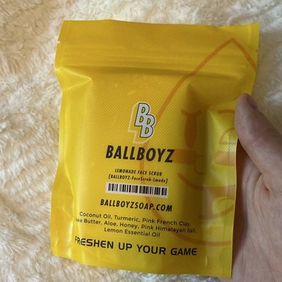 Ballboyz Lemonade Face Scrub 5 oz Paraben Free Pore Cleansing