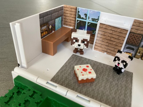 Mattel Minecraft Toys Panda Playhouse Playset Mob Head Minis, Kids Gift Set - Picture 6 of 24