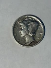 1943 Mercury Dime - 90% silver composition - Receive this coin