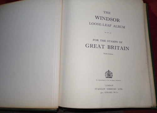 GB SG Windsor Album VOL 1. 1840-1970 Contains approx 300 Stamps KGVI-QEII