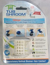 TubShroom The Revolutionary Tub Drain Hair Catcher/Strainer - White