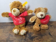 Steiff Teddy Bear Erfurth Quality Toys Lot of 2 Bears with German Writing