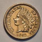 #3 "about uncirculated++" Nicer Low Mintage 1862 Indian Head Cent, cleaned