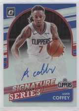 2021-22 Panini Donruss Optic Signature Series Holo Prizm Amir Coffey Auto 0r4