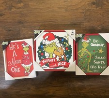 Christmas The Grinch Dr Seuss 3 Piece Set NWT